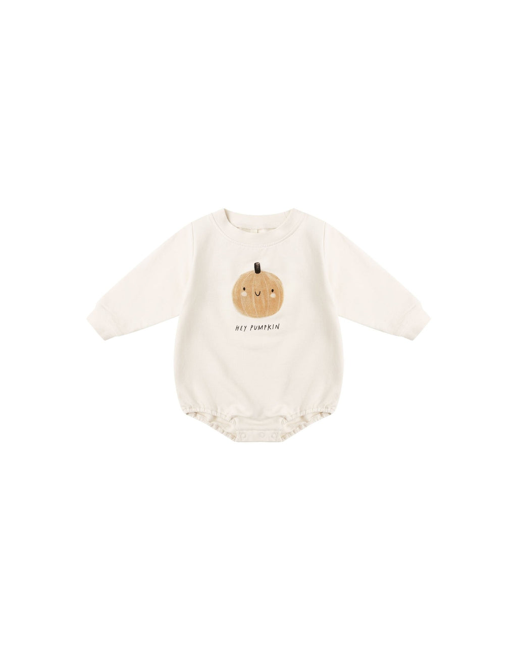 Crewneck Bubble Romper || Pumpkin | All The Little Bows