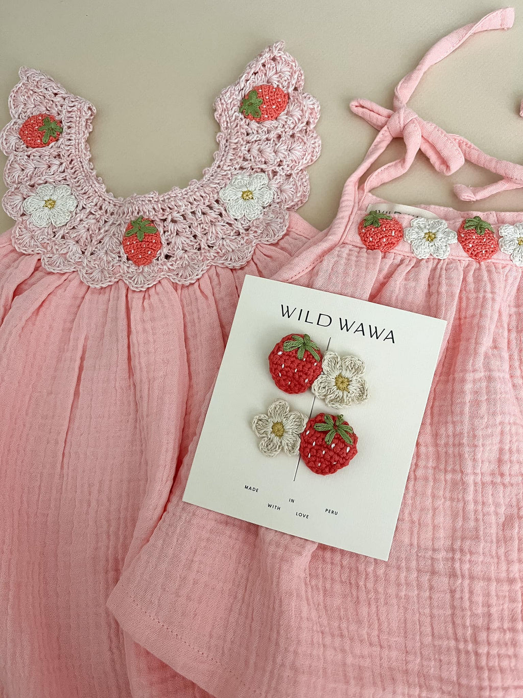 ワンピース rosyluce CUTTING DRESS & STRAWBERRY TOTE ワンピース rosyluce CUTTING DRESS & STRAWBERRY TOTE Baby Rosy luce