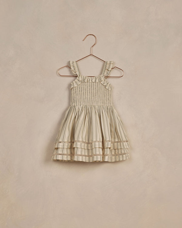 Birdie Dress || Cypress Stripe, , Noralee - All The Little Bows