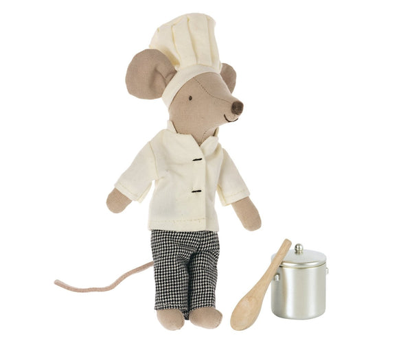 Maileg | Chef Mouse w/ Soup Pot & Spoon, , Maileg - All The Little Bows