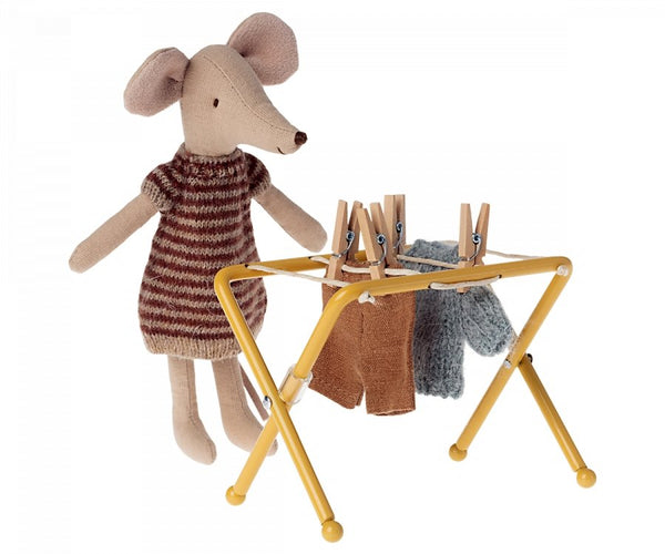 Maileg | Drying Rack, Mouse, , Maileg - All The Little Bows