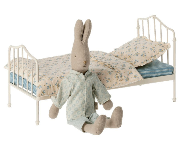 Maileg | Miniature Bed, Blue, , Maileg - All The Little Bows
