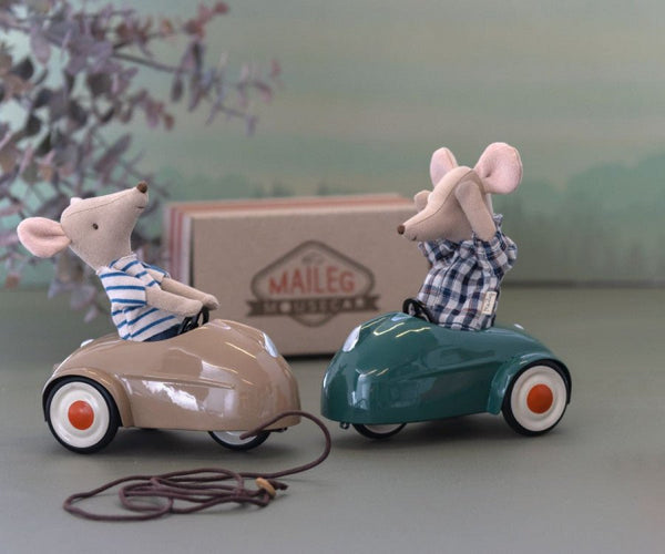 Maileg | Mouse Car, Brown, , Maileg - All The Little Bows