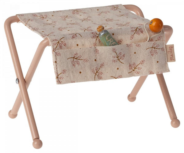 Maileg | Nursery Table, Baby Mouse - Rose, , Maileg - All The Little Bows