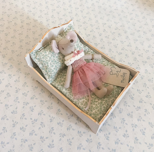 Maileg | Wooden Mouse Bed, , Maileg - All The Little Bows