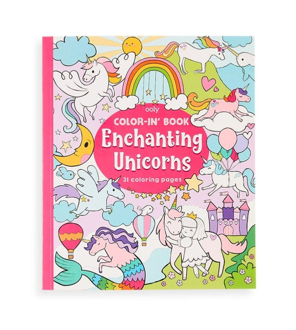 OOLY - Color-in' Book: Enchanting Unicorns, , OOLY - All The Little Bows