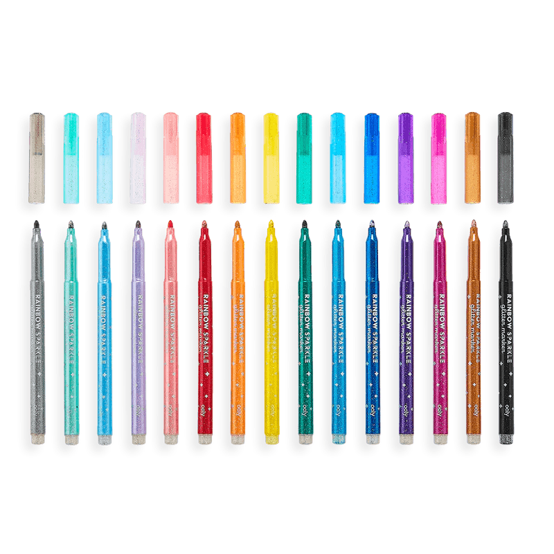 Ooly Rainbow Sparkle Gel Crayons for Kids and Adults - Set of 12