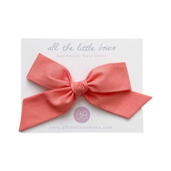 Oversized Bow | Salmon, , All The Little Bows - All The Little Bows