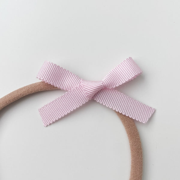 Petite Ribbon Bow // "Cotton Candy" Headband, Ribbon Bow, All The Little Bows - All The Little Bows
