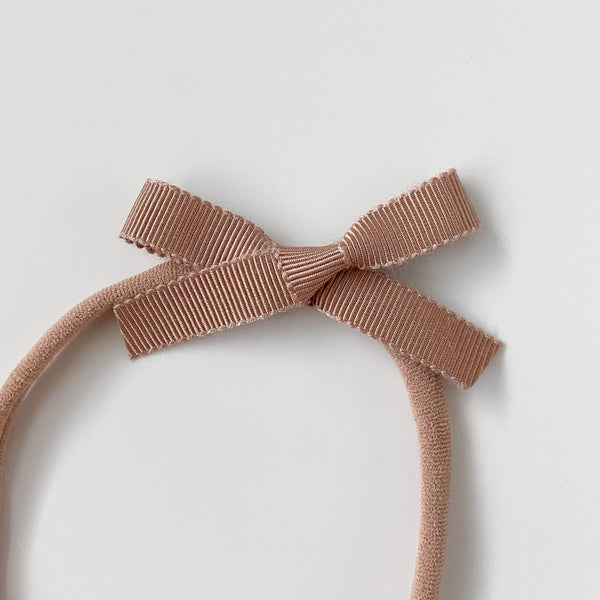 Petite Ribbon Bow // "Fawn" Headband, Ribbon Bow, All The Little Bows - All The Little Bows