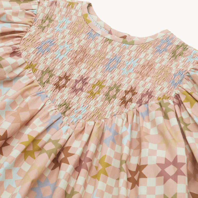 Draughts Dress - Rosefolk Patchwork Organic Cotton (NQ Original Print) *ships 11/14*
