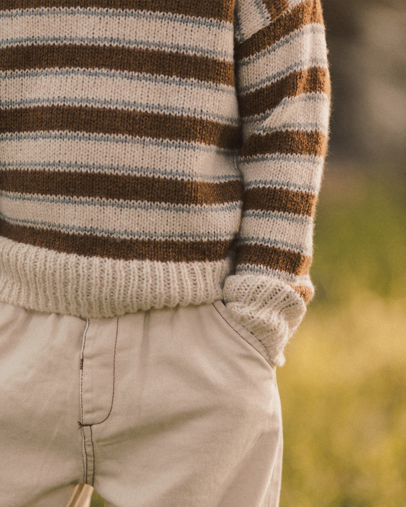 Aspen Sweater || Saddle Stripe