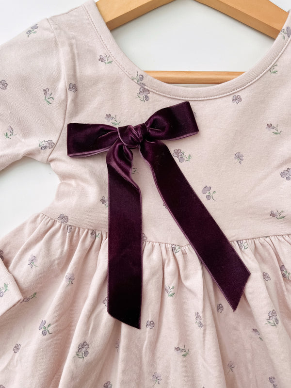 Velvet Ribbon Bow | Plum