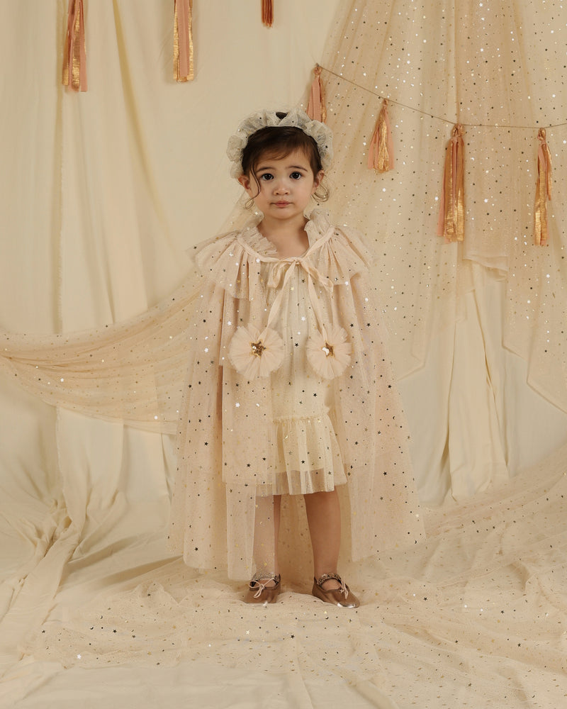 Tulle Cape || Champagne Stars