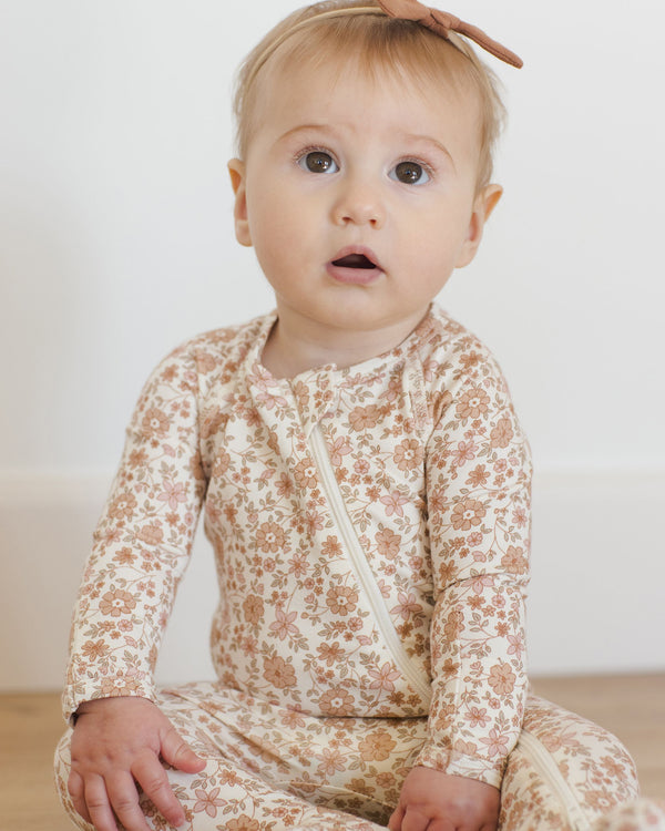Bamboo Zip Footie || Bloom