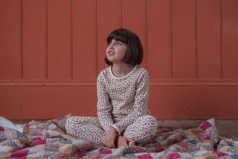 Organic Pointelle Pajamas || Posy Floral