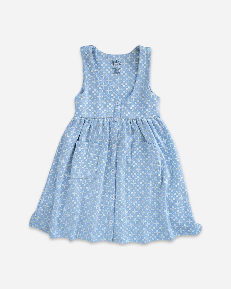 Fable Pinafore | Folk Flower Embroidery