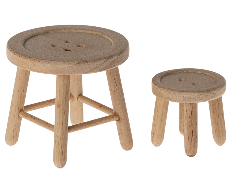 Maileg | Table & Stool Set, Mouse