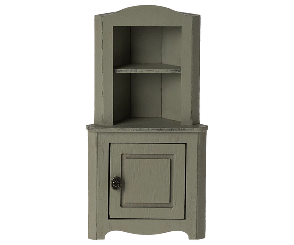 Maileg | Corner Cabinet, Mouse - Light Green