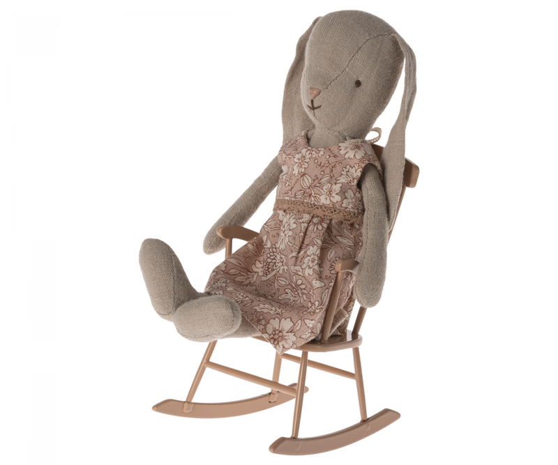 Maileg | Rocking Chair, Mini (1:6) - Dark Powder