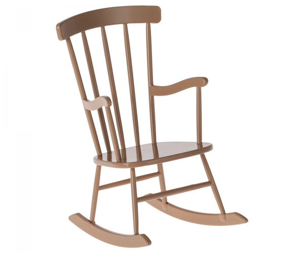 Maileg | Rocking Chair, Mini (1:6) - Dark Powder