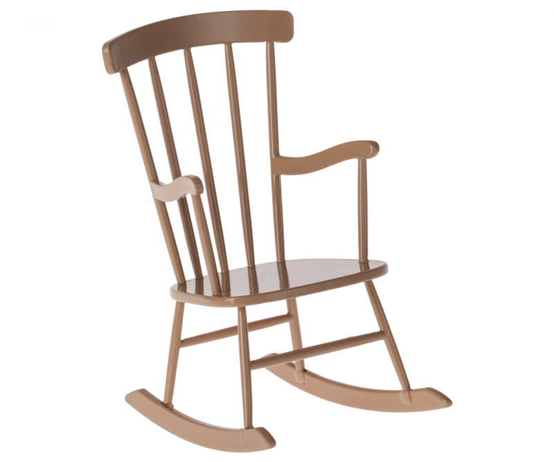 Maileg | Rocking Chair, Mini (1:6) - Dark Powder