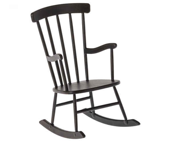 Maileg | Rocking Chair, Mini (1:6) - Anthracite