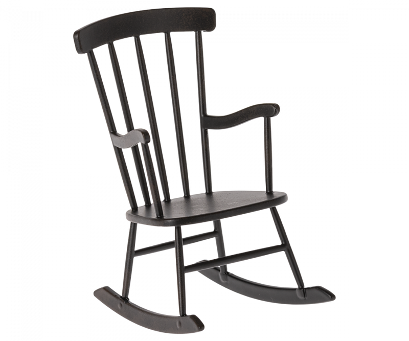 Maileg | Rocking Chair, Mini (1:6) - Anthracite