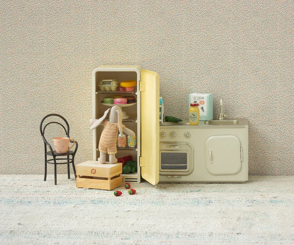 Maileg | Miniature Fridge, Yellow