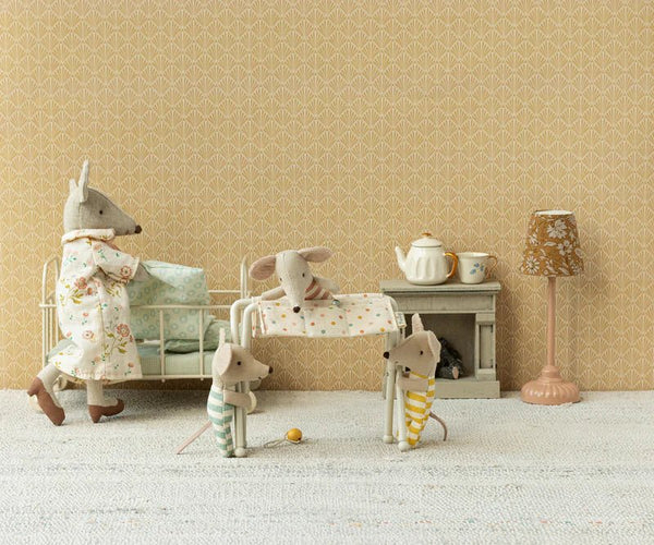 Maileg | Nursery Table, Baby Mouse - Off White, , Maileg - All The Little Bows