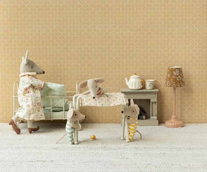Maileg | Nursery Table, Baby Mouse - Off White, , Maileg - All The Little Bows