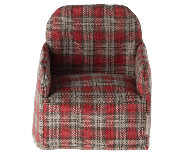 Maileg | Chair, Mouse - Red Checker