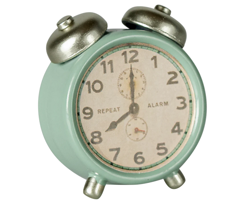 Maileg | Alarm Clock, Mouse - Mint