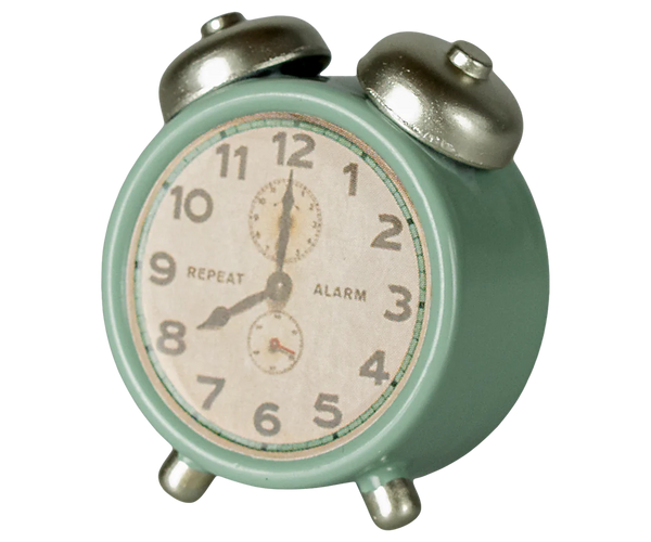 Maileg | Alarm Clock, Mouse - Mint