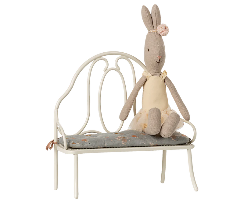 Maileg | Vintage Bench, Miniature - Off White