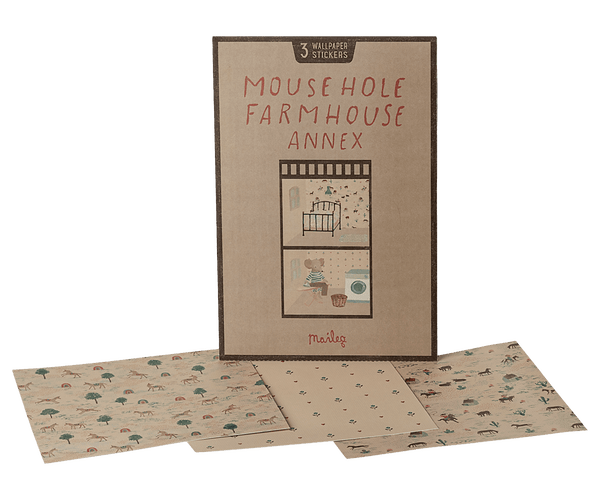 Wallpaper, Mouse hole Farmhouse - Annex, TOY, Maileg USA - All The Little Bows