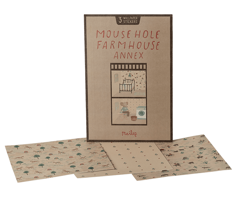 Wallpaper, Mouse hole Farmhouse - Annex, TOY, Maileg USA - All The Little Bows