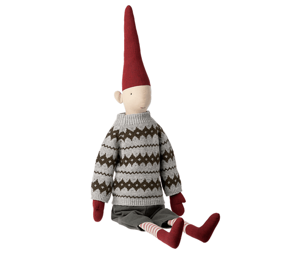 Pixy Size 6, Boy w/ Sweater, SEASON, Maileg USA - All The Little Bows