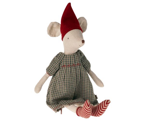 Medium Christmas Mouse, Girl - Dress, TOY, Maileg USA - All The Little Bows
