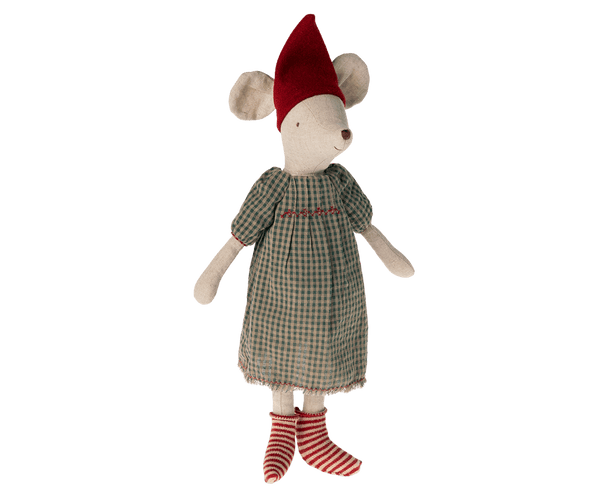 Medium Christmas Mouse, Girl - Dress, TOY, Maileg USA - All The Little Bows