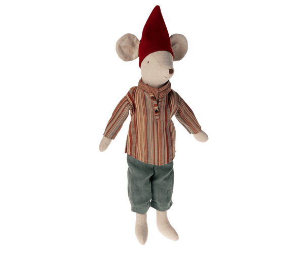 Medium Christmas Mouse, Boy - Scarf, TOY, Maileg USA - All The Little Bows