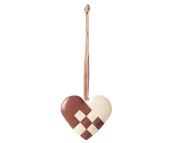 Metal ornament, Small heart - Light purple, SEASON, Maileg USA - All The Little Bows