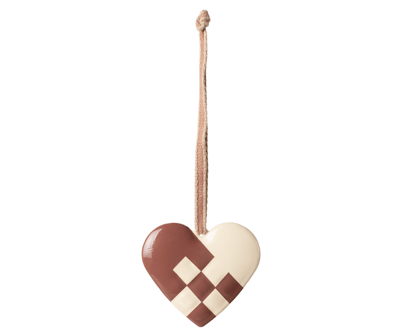 Metal ornament, Small heart - Light purple, SEASON, Maileg USA - All The Little Bows
