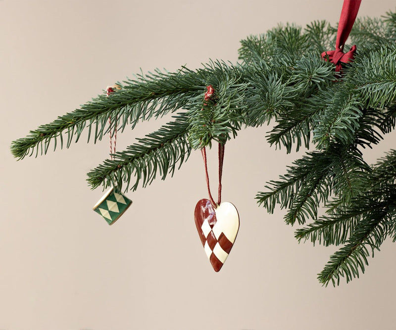 Metal ornament, Large heart - Red, SEASON, Maileg USA - All The Little Bows