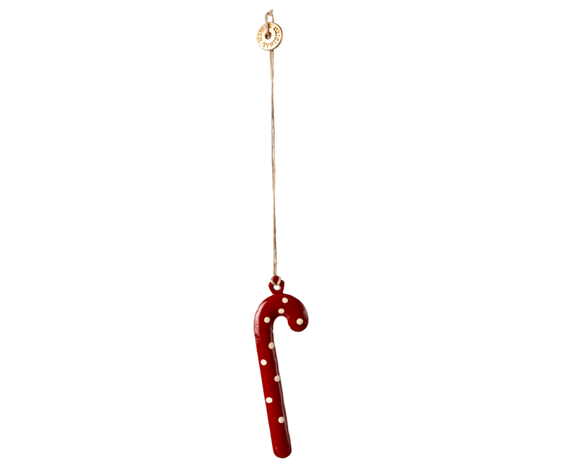 Metal ornament, Sugar cane - Dot, SEASON, Maileg USA - All The Little Bows