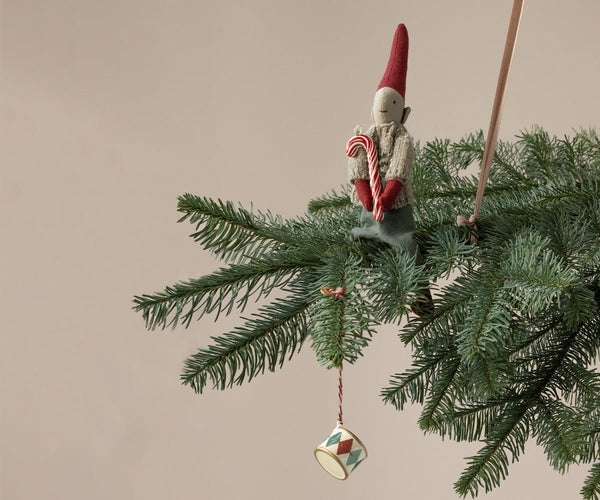 Metal ornament, Sugar cane - Stripe, SEASON, Maileg USA - All The Little Bows