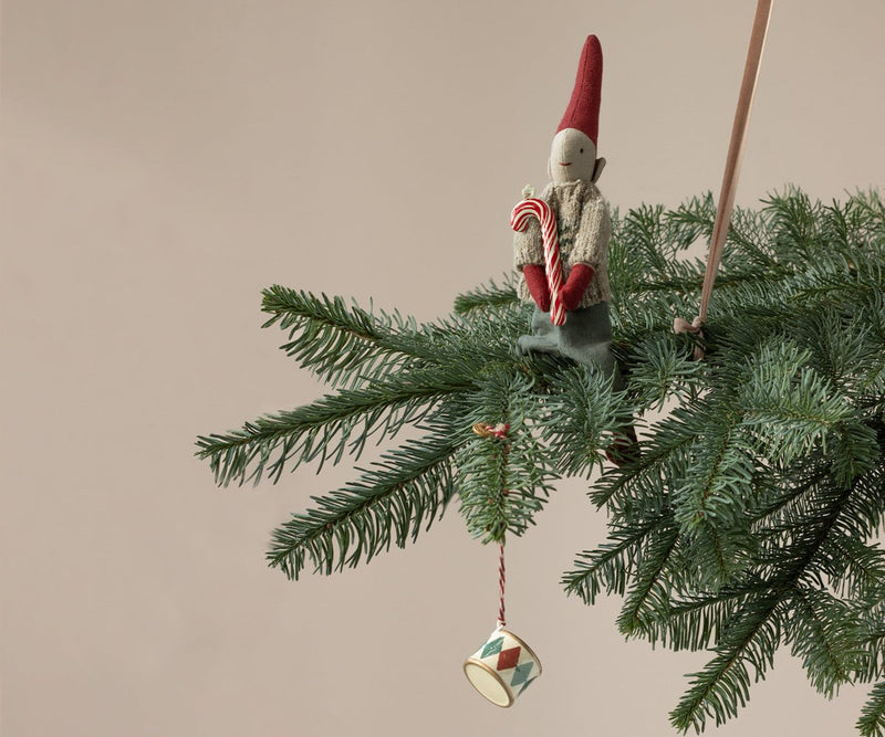 Metal ornament, Sugar cane - Stripe, SEASON, Maileg USA - All The Little Bows