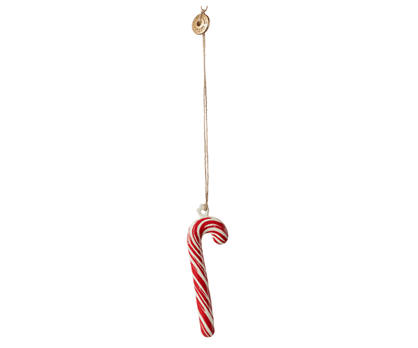 Metal ornament, Sugar cane - Stripe, SEASON, Maileg USA - All The Little Bows