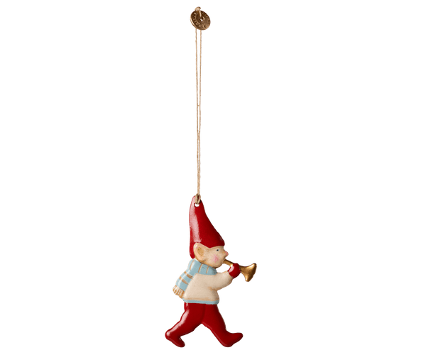 Metal ornament, Pixy - Trumpet, SEASON, Maileg USA - All The Little Bows