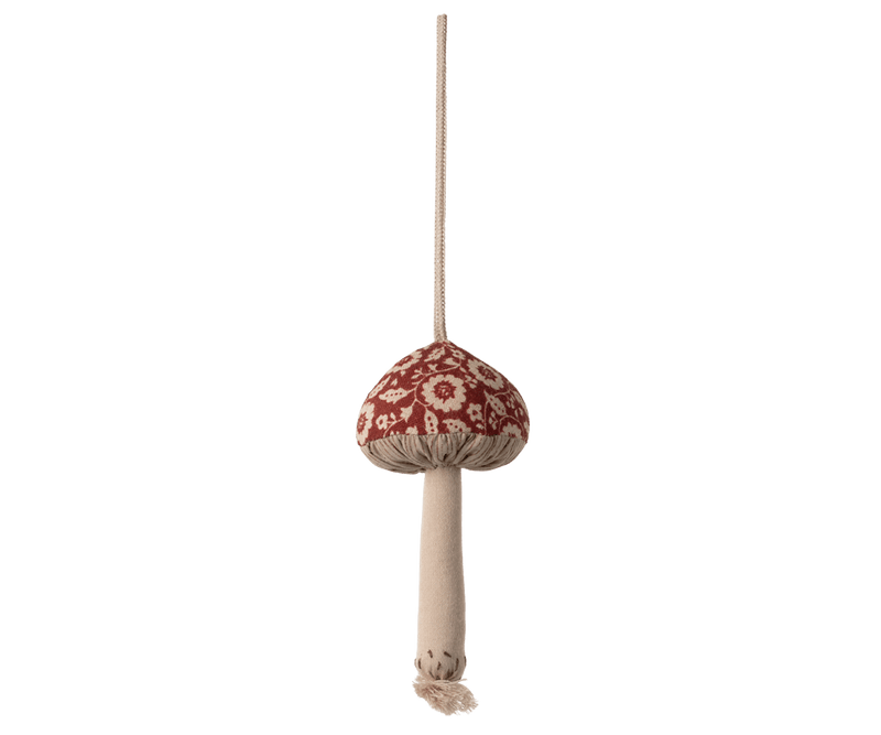 Mushroom ornament, Winter flower - Red, SEASON, Maileg USA - All The Little Bows